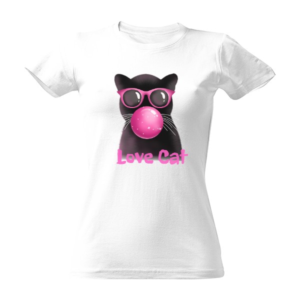 Černá Kočka se žvýkačkou a brýlemi