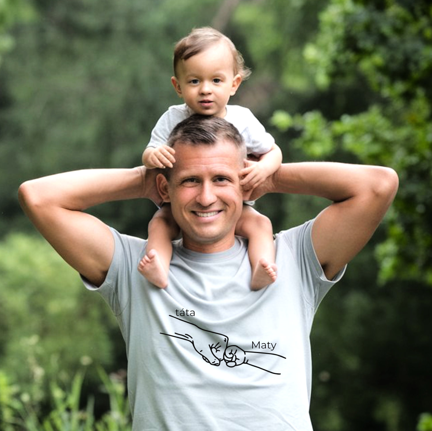 Tričko s potiskem Parťáci pěst minimalistická