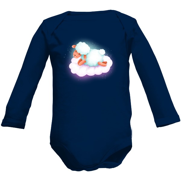 Roztomilá ovečka na obláčku