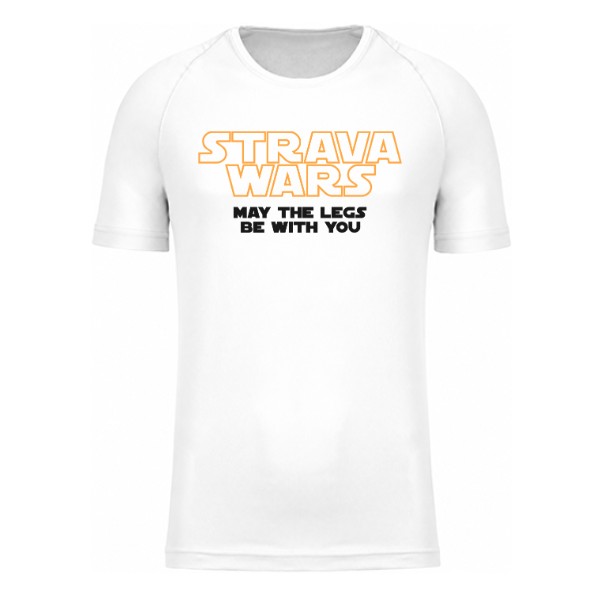 Pánské funkční tričko s potiskem Strava wars - may the legs be with you