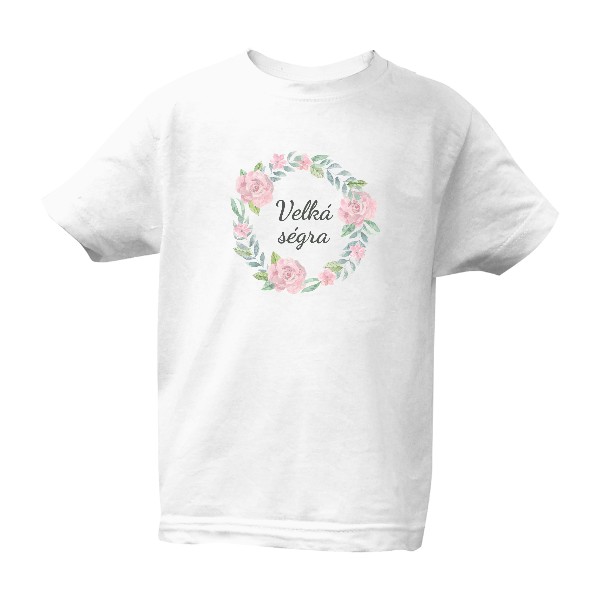 Tričko s potiskem Velká ségra - věneček